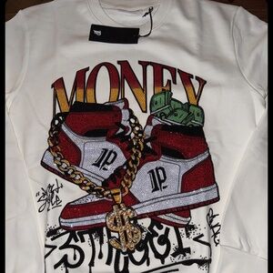 Left Point Graphic Short Sleeve Tee - White